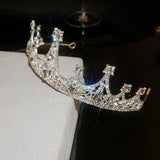 Women's Rhinestone Crown Hair Accessory for Birthday Party