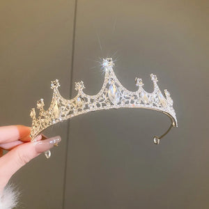 Women's Rhinestone Crown Hair Accessory for Birthday Party