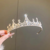 Women's Rhinestone Crown Hair Accessory for Birthday Party