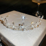 Women's Rhinestone Crown Hair Accessory for Birthday Party