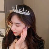 Women's Rhinestone Crown Hair Accessory for Birthday Party