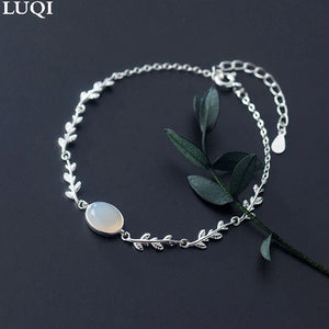 Silver Moonstone Branch Bracelets Gift