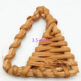 Wooden Triangle Wood Beads Vine Braid Earring Accessories Set of 10