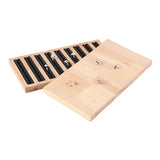 Wooden Rings Display Tray Jewelry Stand Black 28.5cm