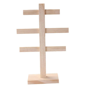 Wooden Earring Organizer Display Stand