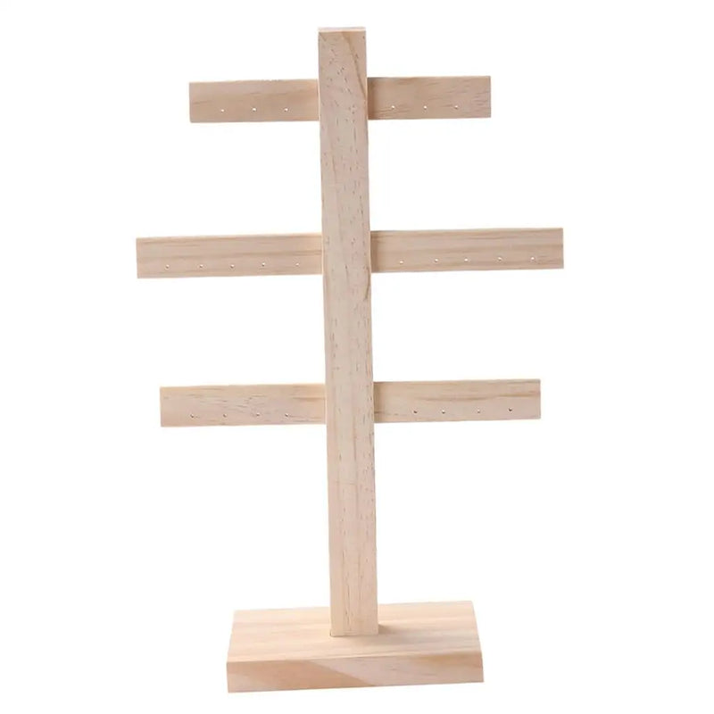 Wooden Earring Organizer Display Stand