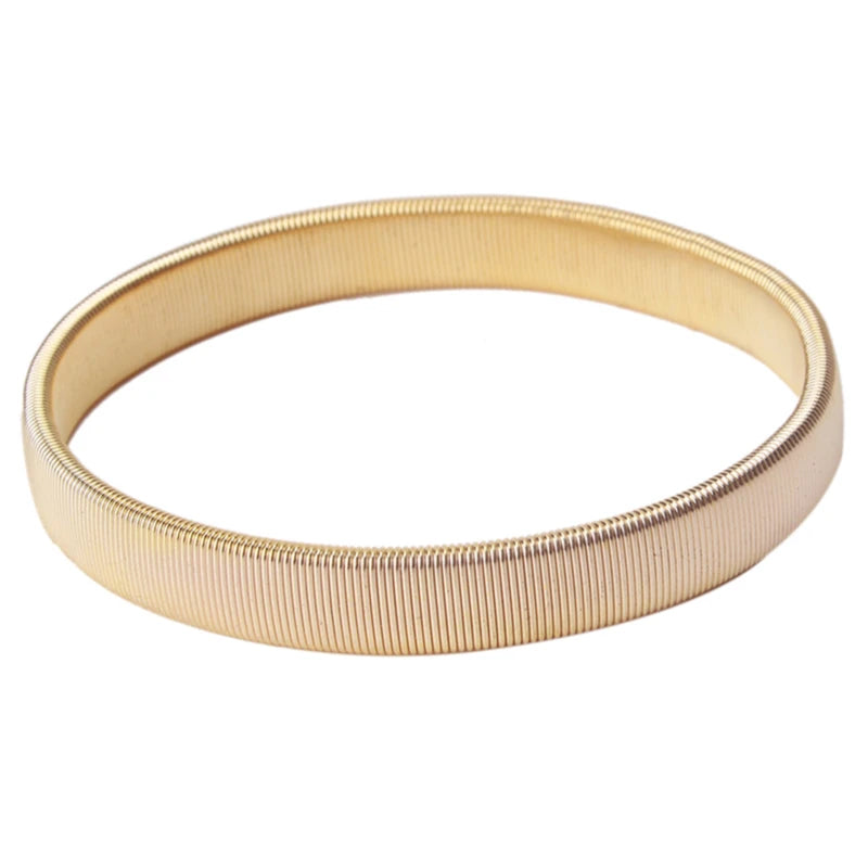 Metal Arm Bands Hold Ups Garter Shroud Ring Men Bracelet Elastic Hoop Armband