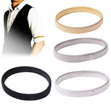 Metal Arm Bands Hold Ups Garter Shroud Ring Men Bracelet Elastic Hoop Armband