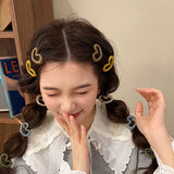 Y2K Heart Snap Hairpins Kids Hair Accessories