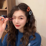 Y2K Heart Snap Hairpins Kids Hair Accessories