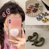 Y2K Heart Snap Hairpins Kids Hair Accessories