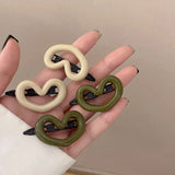Y2K Heart Snap Hairpins Kids Hair Accessories
