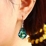 Yellow Flower Water Drop Earring for Women