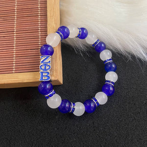 ZPB Enamel Metal Beads Pearl Bracelet