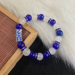 ZPB Enamel Metal Beads Pearl Bracelet