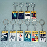 Broadway Musical Keychain, Zinc Alloy Key Ring for Women Men Boys Girls