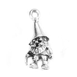 30Pcs Zinc Alloy Monster Charms Antique Silver 23x11mm
