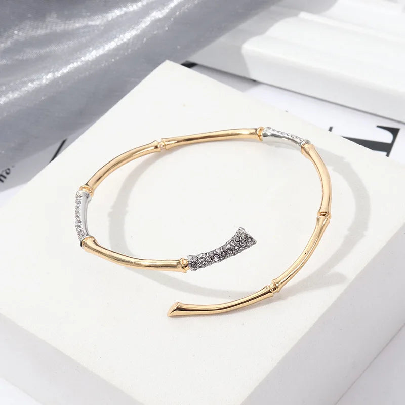 Zircon Bamboo Bracelet for Women