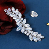 Zircon Barrettes Silver Hair Clips for Women Accessories Girls Hairpins