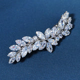 Zircon Barrettes Silver Hair Clips for Women Accessories Girls Hairpins