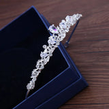 Zircon Bridal Tiara Headpiece Silver Crystal Wedding Crown Hair Accessories