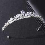 Zircon Bridal Tiara Headpiece Crystal Wedding Crown Hair Accessories