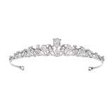 Zircon Bridal Tiara Headpiece Silver Crystal Wedding Crown Hair Accessories