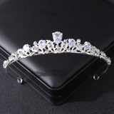 Zircon Bridal Tiara Headpiece Crystal Wedding Crown Hair Accessories