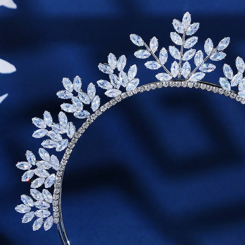 Silver Rhinestone Headband for Women Girls