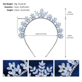Silver Rhinestone Headband for Women Girls