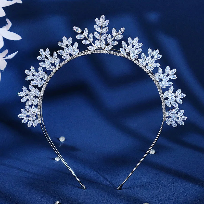 Silver Rhinestone Headband for Women Girls