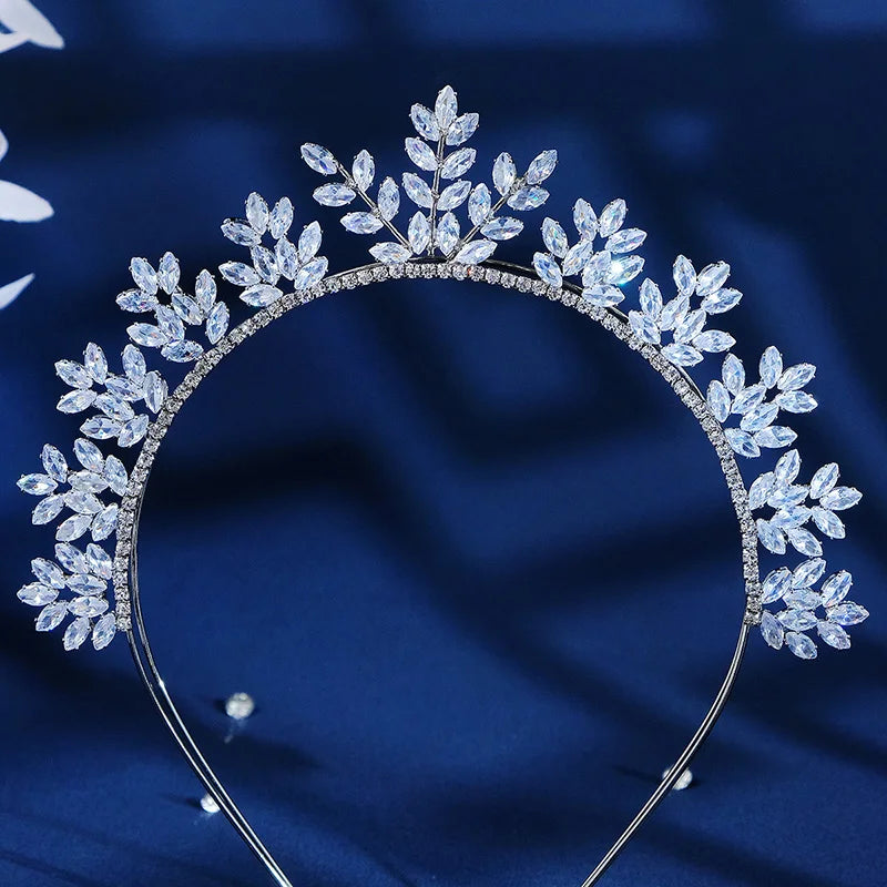 Silver Rhinestone Headband for Women Girls