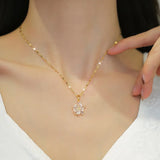 Zircon Heart Bow Angel Jewelry Set for Women Girls