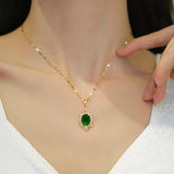 Zircon Heart Bow Angel Jewelry Set for Women Girls