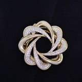 Zircon Scarf Buckle Brooch Corsage Dual-use Accessories