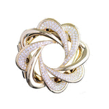 Zircon Scarf Buckle Brooch Corsage Dual-use Accessories