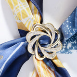 Zircon Scarf Buckle Brooch Corsage Dual-use Accessories