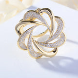 Zircon Scarf Buckle Brooch Corsage Dual-use Accessories