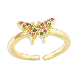 Zr0011 Butterfly Snake Element Micro Inlaid Ring