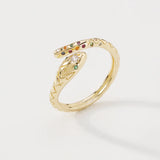 Zr0011 Butterfly Snake Element Micro Inlaid Ring