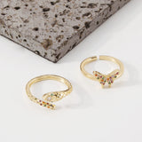 Zr0011 Butterfly Snake Element Micro Inlaid Ring