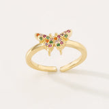 Zr0011 Butterfly Snake Element Micro Inlaid Ring