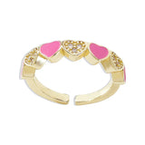 Zr0078 Geometric Oil Drop Micro Inlaid Hand Ornament Adjustable Ring