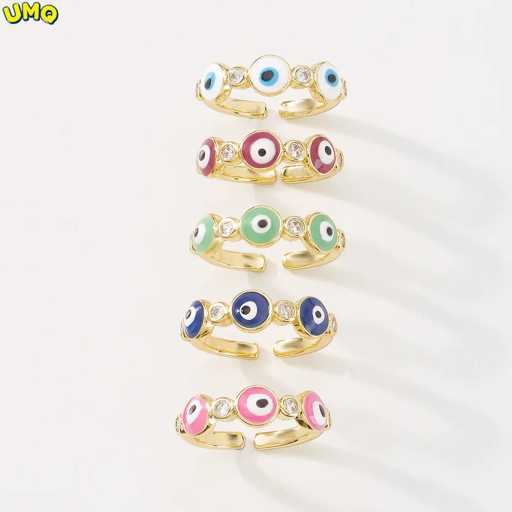 Oil Dripping Zircon Ring - Personality and Lovely Hand Decoration Ring