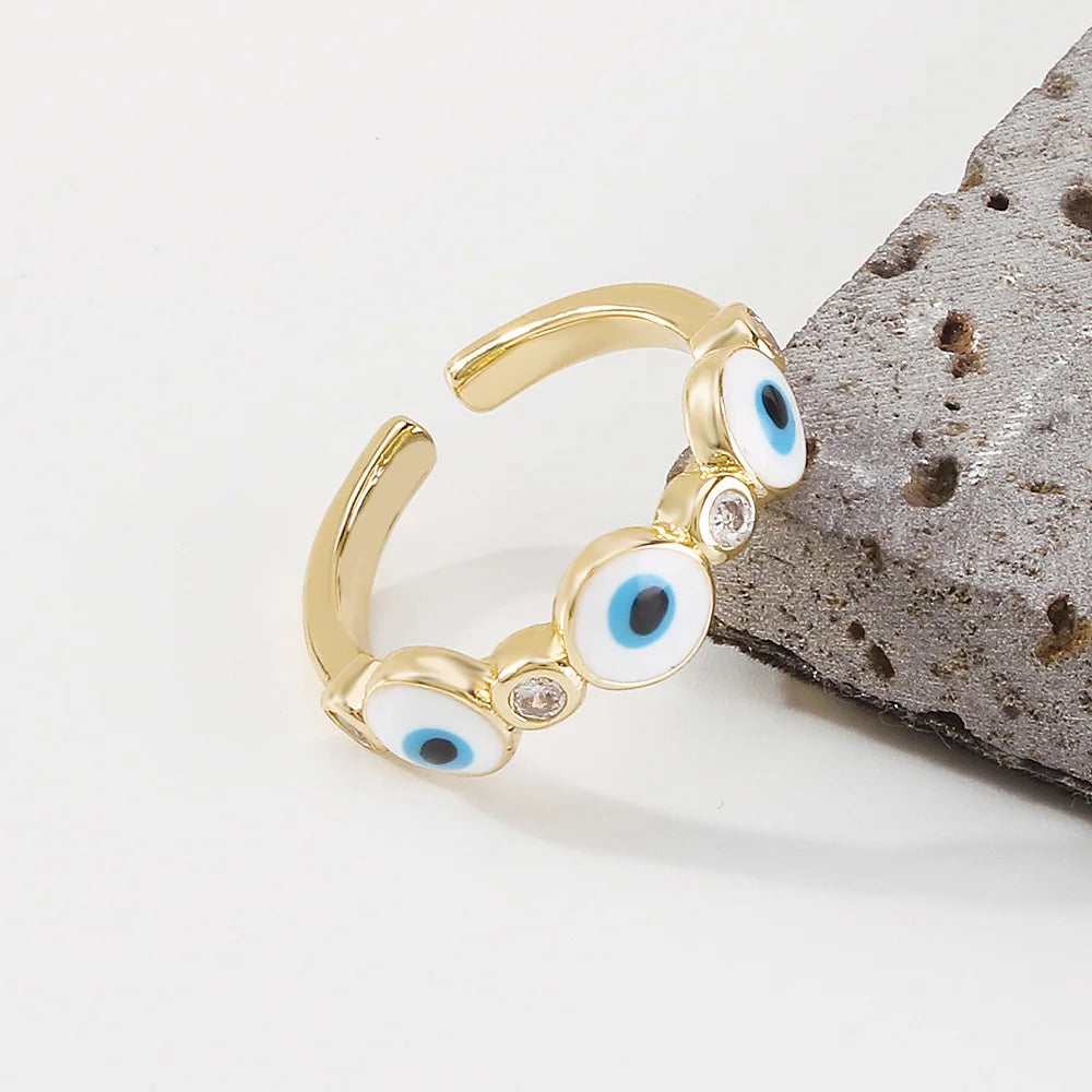 Oil Dripping Zircon Ring - Personality and Lovely Hand Decoration Ring
