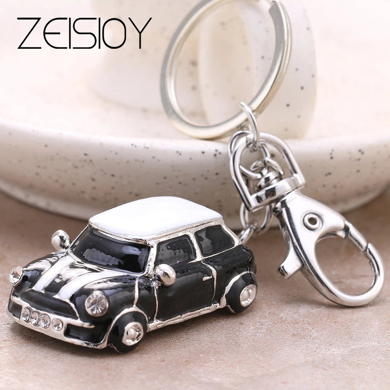 Alloy Car Key Chain Charm Crystal Pendant Handbag Accessory YSK073