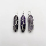 Amethyst Tree of Life Necklace Pendant for Jewelry Making