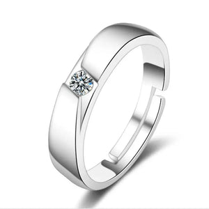 Zircon Couple Open Ring - Love and Generosity