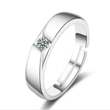 Zircon Couple Open Ring - Love and Generosity