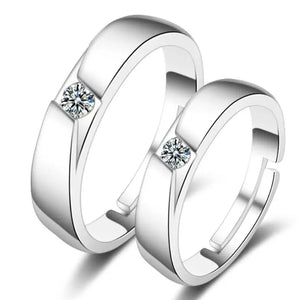 Zircon Couple Open Ring - Love and Generosity